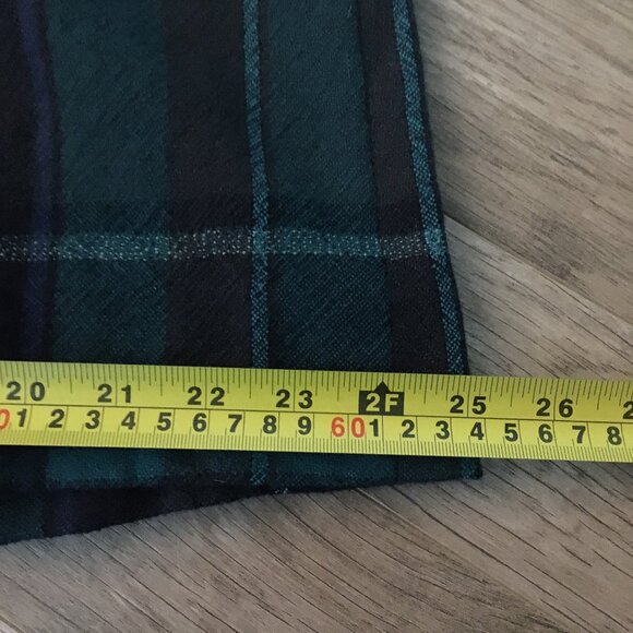 Vintage Gerry Weber Plaid Pleated Wool Skirt 27W - Picture 9 of 12